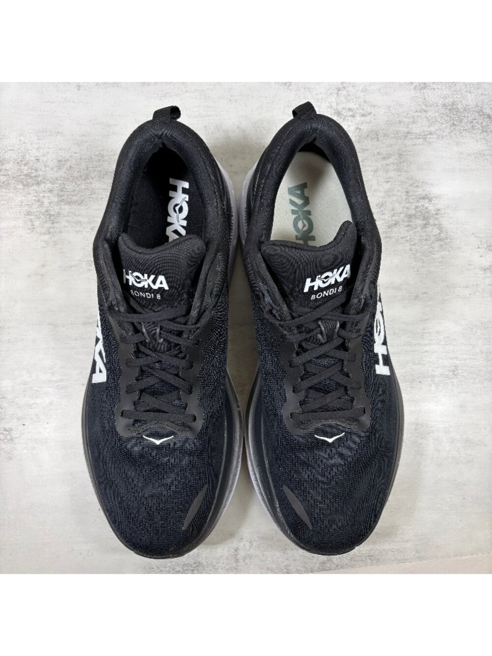 Hoka One One Bondi 8 Running Shoes - Men's Size 14 D - Black - Picture 7 of 12
